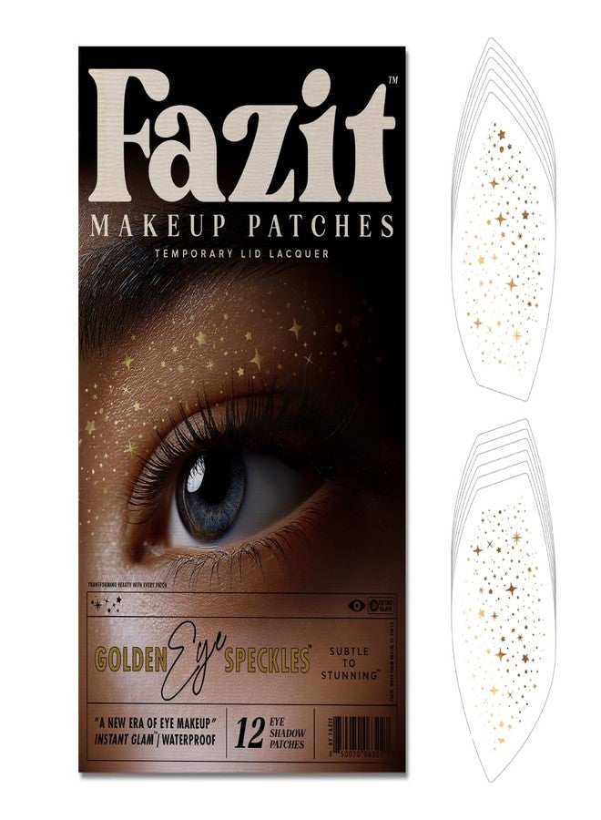 Fazit Makeup Patches - Golden Eye Speckles - Glow Up Make-Up Patches - Cute Glitter Makeup Accessories for Women - Cosmetic Glitter for Face - Image 1